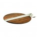 Peer Sorensen Acacia Wood & Marble Round Serving Board 62x51x2.2cm