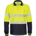 DNC Workwear HIVIS Segment Taped Mircomesh Polo - Long Sleeve