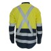 Hivis 2 Tone L/W Cotton Bio-Motion & "X" Back Shirt With Csr R/tape - L/S