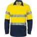 HiVis Two Tone Closed Front Cotton Shirt with 3M R/Tape