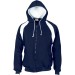 Mens Contrast Panel Fleecy Top with Hood