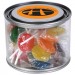 Logo Line Assorted Colour Lollipops in 500ml Drum | LL1064