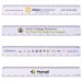 White 30cm Premium Plastic Ruler