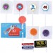 Logo Line Assorted Colour Lollipops | LL555