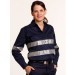 Winning Spirit Women's Cotton Drill Work Shirt With 3M Tapes