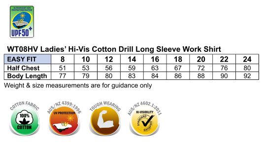 WT08HV SIZE CHART
