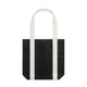 1008 2-tone carrie tote black/cream