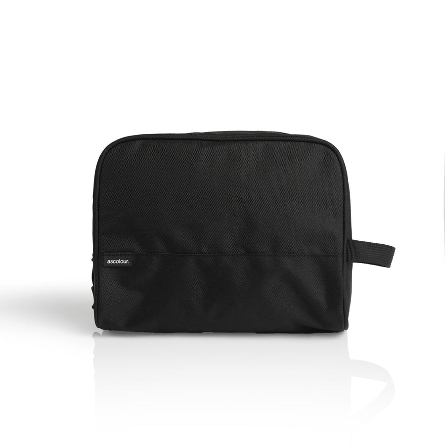 1022 recycled toiletry bag black