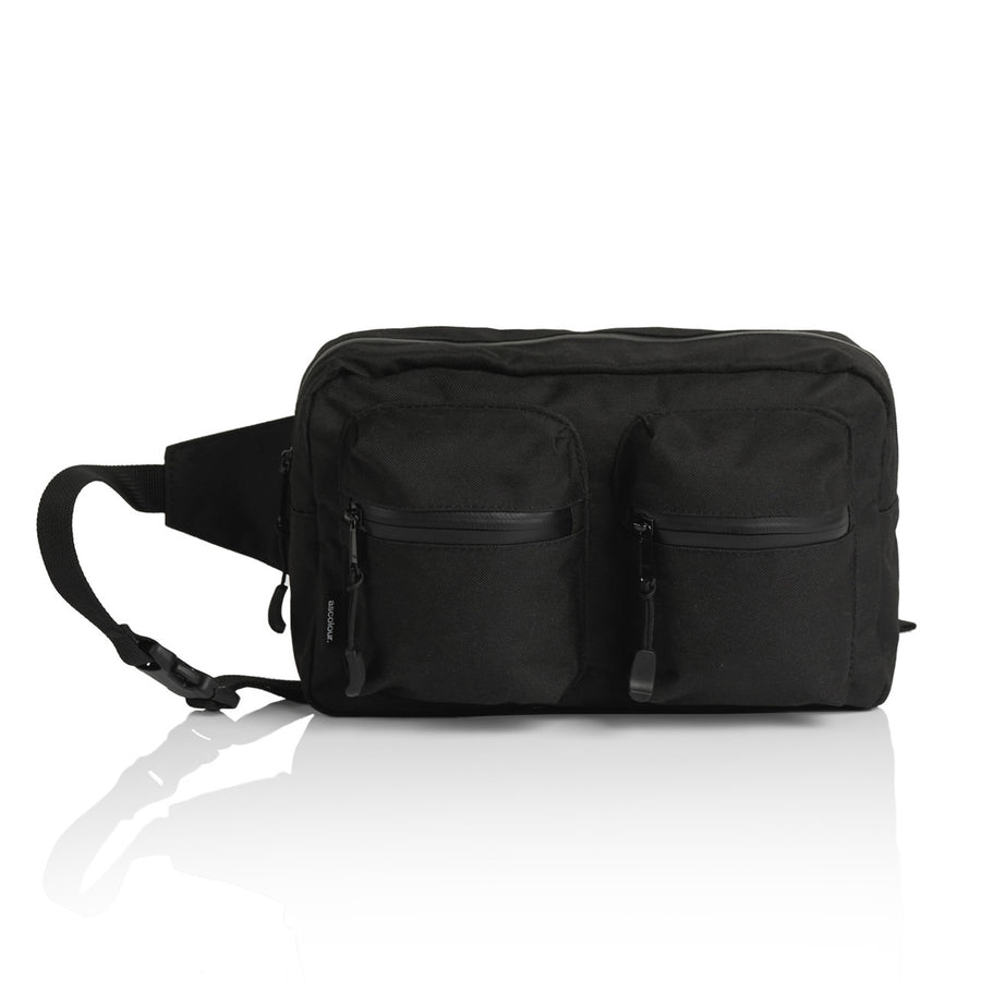 1025 recycled double waist bag black
