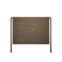 1083 carrie half apron walnut