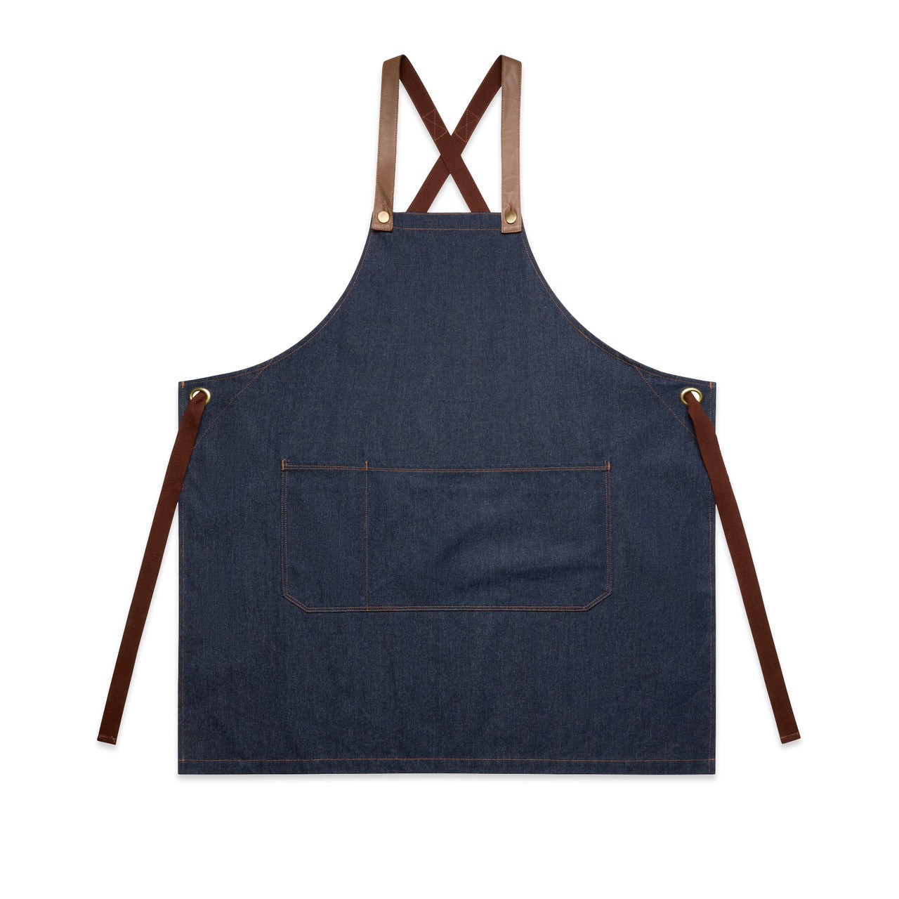 1084 denim apron indigo