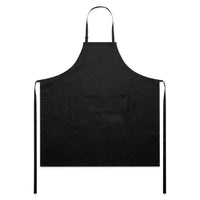 1086 linen apron black