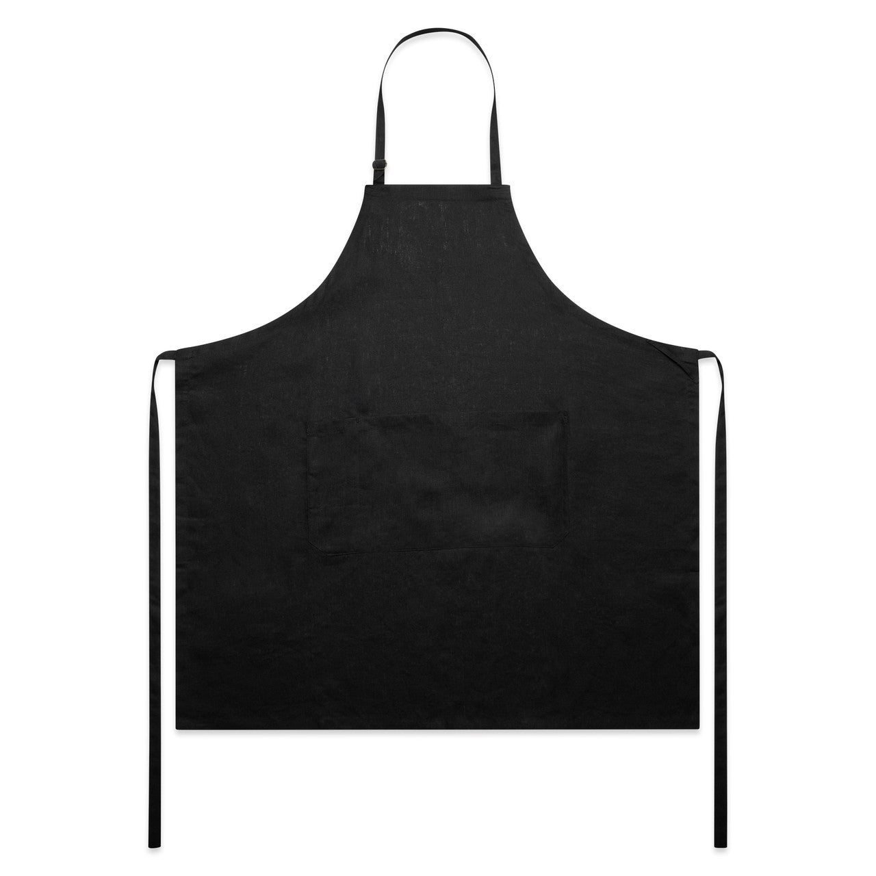 1086 linen apron black