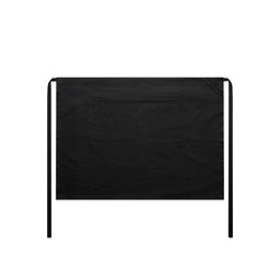 1087 linen half apron black