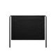 1087 linen half apron black