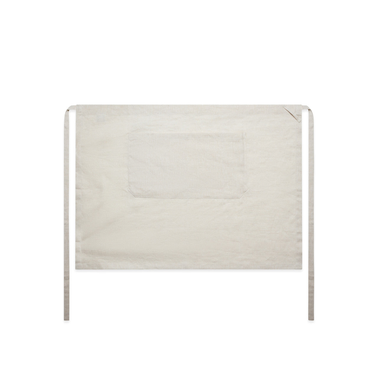 1087 linen half apron natural