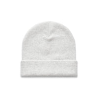 1107 cuff beanie white marle