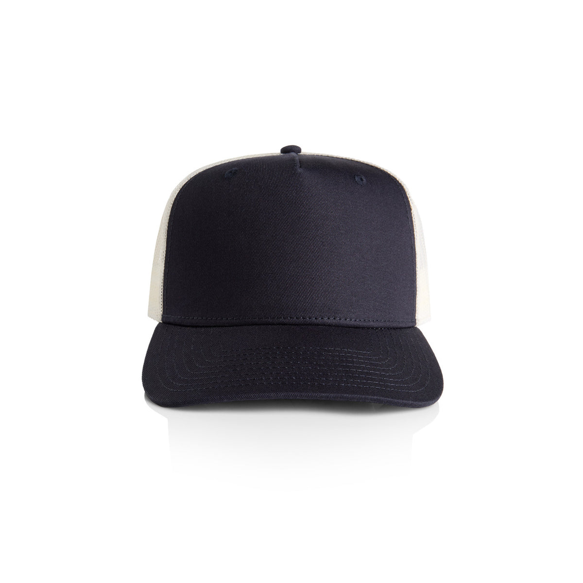 1110 stock contrast trucker navy/ecru