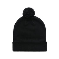 1124 pom pom beanie black