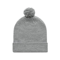 1124 pom pom beanie grey marle