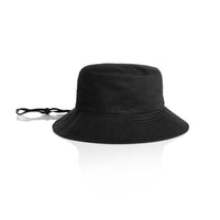 1172 wide brim bucket hat black