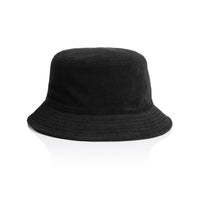 1175 terry bucket hat black
