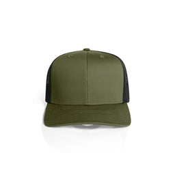 1191 mesh contrast trucker cap army/black