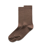 1203 wos rib socks (2pk) musk