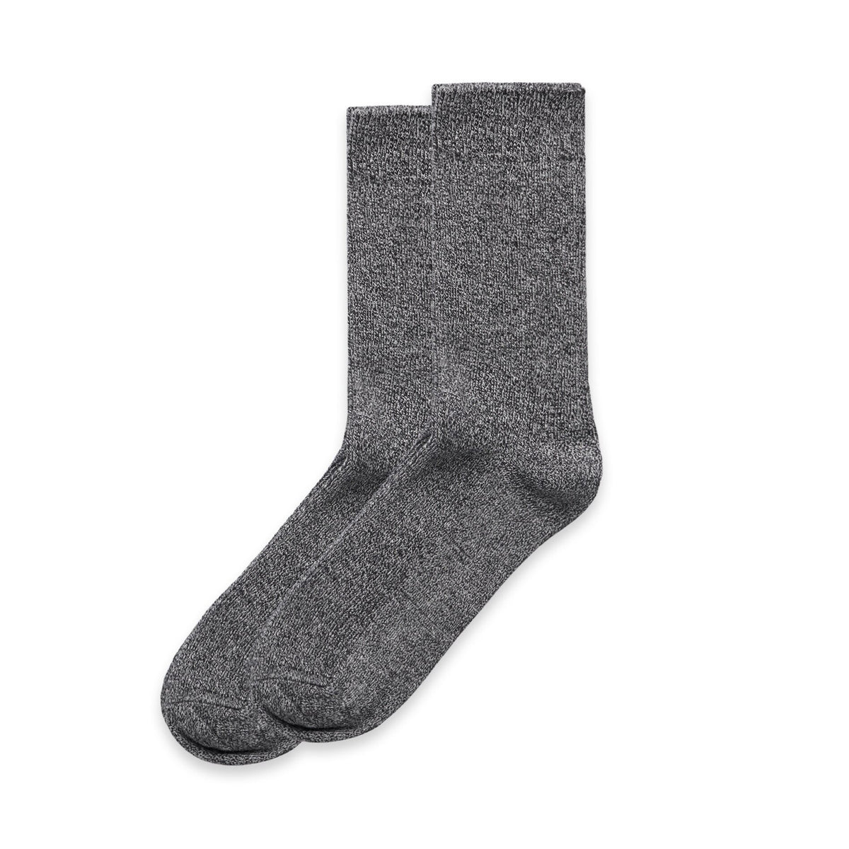 1205 marle socks (2pk) black marle