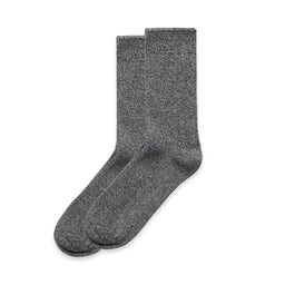 1205 marle socks (2pk) black marle
