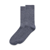 1205 marle socks (2pk) navy marle