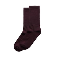 1208 relax socks (2 pk) plum