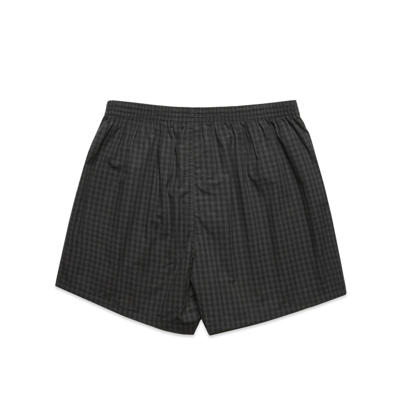 1215 boxer check shorts black/coal
