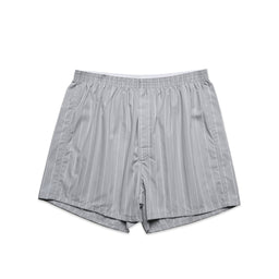 1216 boxer fine stripe shorts smoke/white