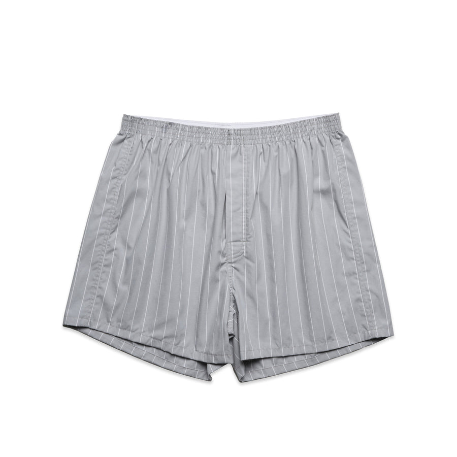1216 boxer fine stripe shorts smoke/white