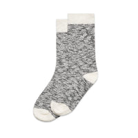 1217 slub socks (2pk) black/natural