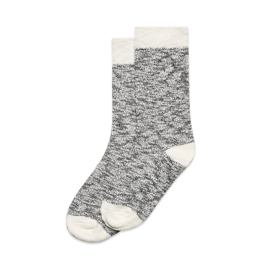 1217 slub socks (2pk) black/natural