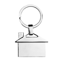 House Shaped Metal Keyring