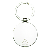 Circular Recycled Zinc Alloy Keyring w/ Bamboo