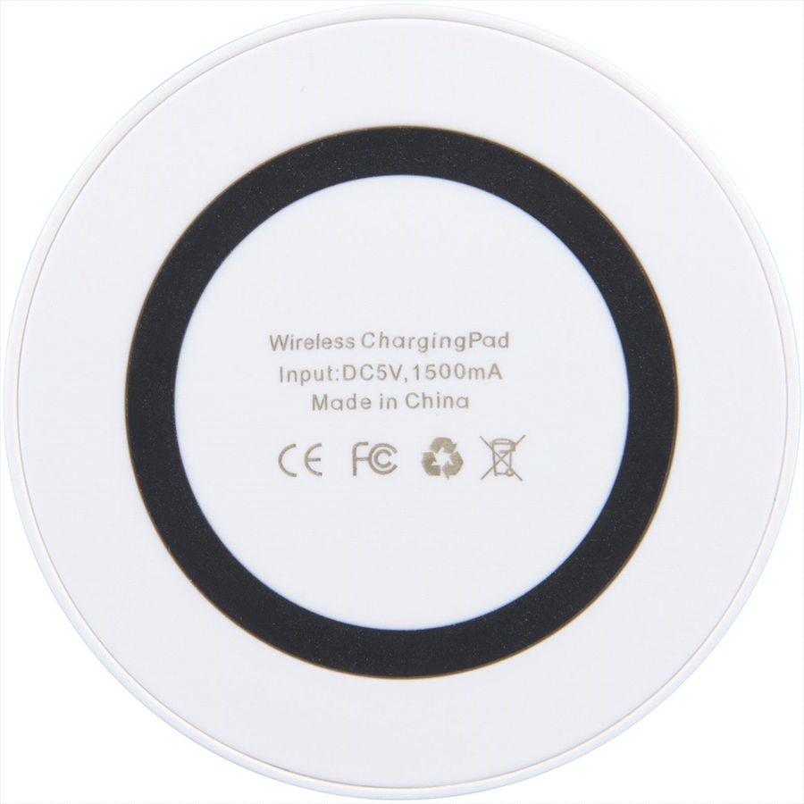 Freal Wireless Charging Pad, White/Solid Black