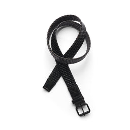 1405 braided leather belt black