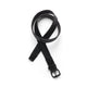 1405 braided leather belt black