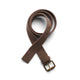 1406 cotton webbing belt walnut