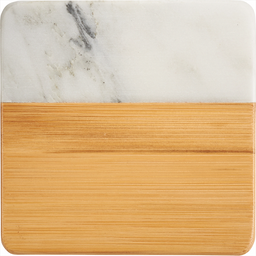 Marble & Bamboo Coaster