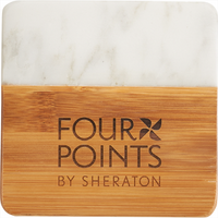 Marble & Bamboo Coaster