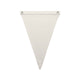 1513 canvas pennant flag cream
