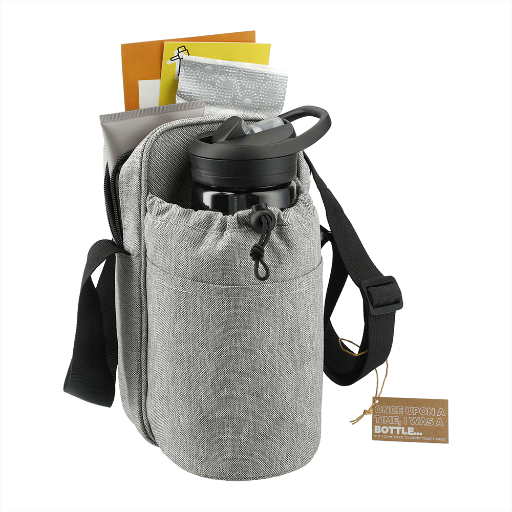 Traver RPET Adjustable Bottle Sling Cooler w/ Pouch