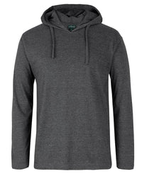 C of C L/S HOODED TEE BLACK - 3XS