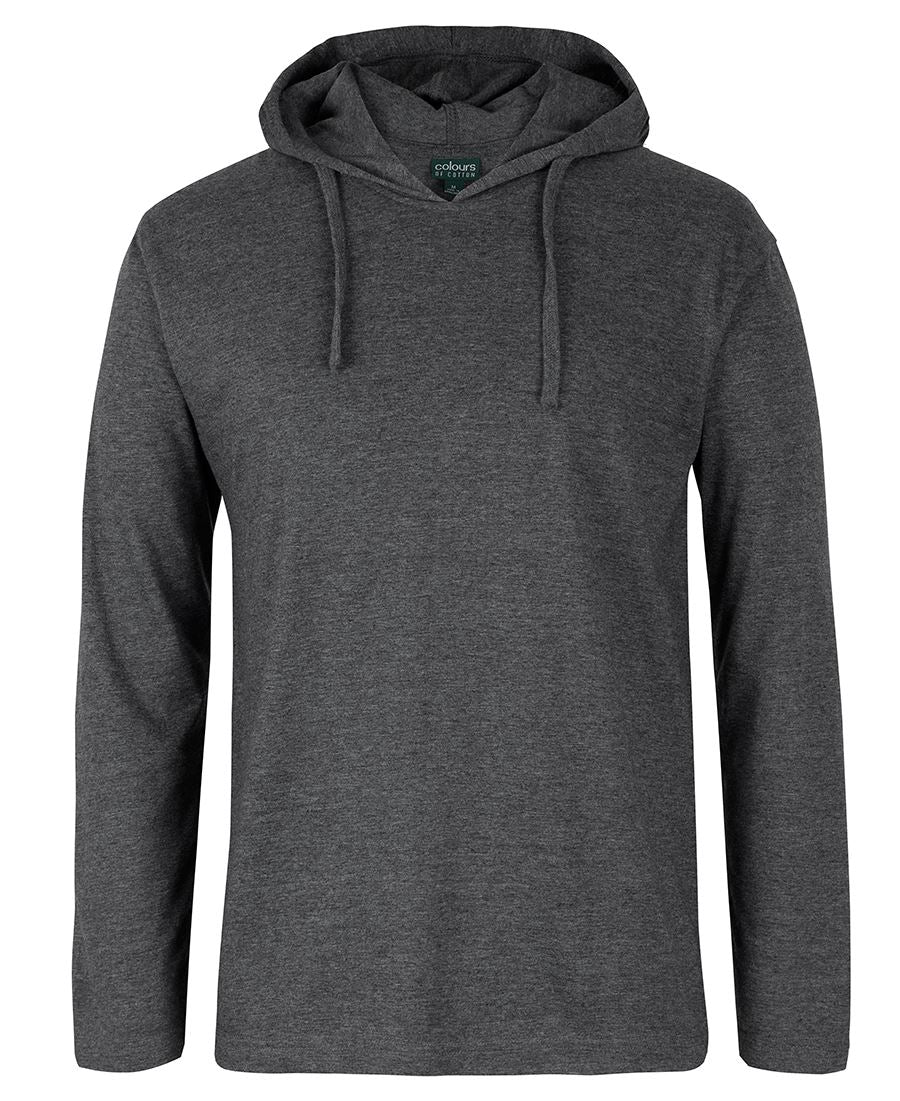 C of C L/S HOODED TEE BLACK - 3XS