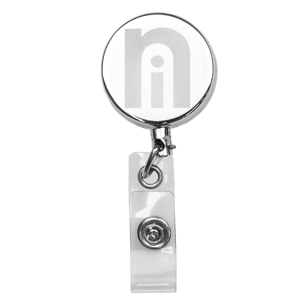 Metal Zip Pull Badge Holder